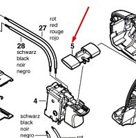 Кнопка реверса к GSR 12 / 14.4 / 18 V BOSCH (2609100504) купить в Гродно