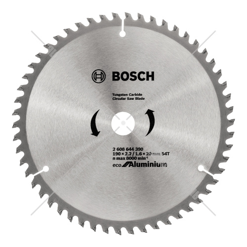 Пильный диск 190х2,2х20/16 мм Z54 ECO for Aluminium BOSCH (2608644390) купить в Гродно фото 2