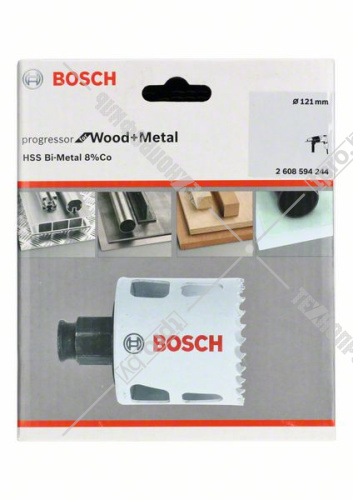 Коронка по дереву 121 мм Progressor for Wood and Metal BOSCH (2608594244) купить в Гродно фото 2