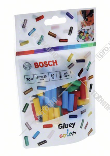 Клеевые стержни для ручки Gluey 7x20 мм (70 шт) BOSCH (2608002005) фото 2