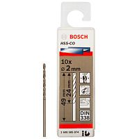 Сверло по металлу HSS-Co 2x24x49 мм (10 шт) BOSCH (2608585874) купить в Гродно