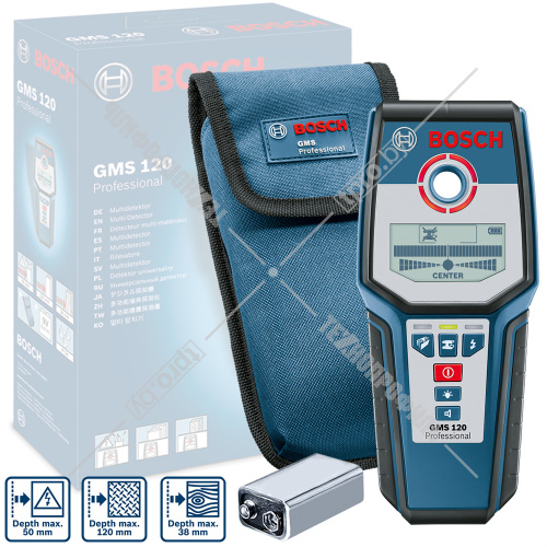 Детектор металла GMS 120 Professional BOSCH (0601081004) купить в Гродно