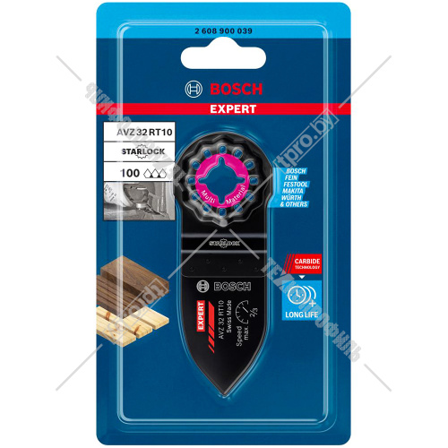 Шлифпластина AVZ 32 RT10 EXPERT (шлифование дерева / P100) BOSCH (2608900039) купить в Гродно