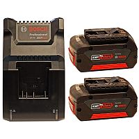 Аккумулятор GBA 18V 4.0 Ah (2 шт) Professional + зарядное GAL 18V-40 BOSCH (1600A019S1) купить в Гродно