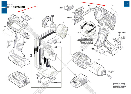 Корпус шуруповерта GSR 18 V-EC BOSCH (2609101487) купить в Гродно фото 2