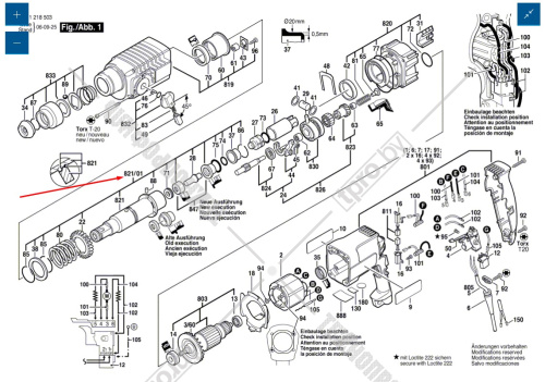 Фиксирующая гильза к GBH 2-24 DSR BOSCH (1616490060) купить в Гродно фото 6