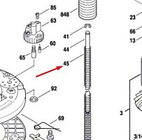 Пружина сжатия к фрезеру GOF 2000 CE BOSCH (2610996120) купить в Гродно