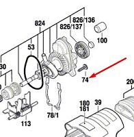 Винт с  внутренним шестигранником к GBH 3-28 DFR BOSCH (1613435037) купить в Гродно