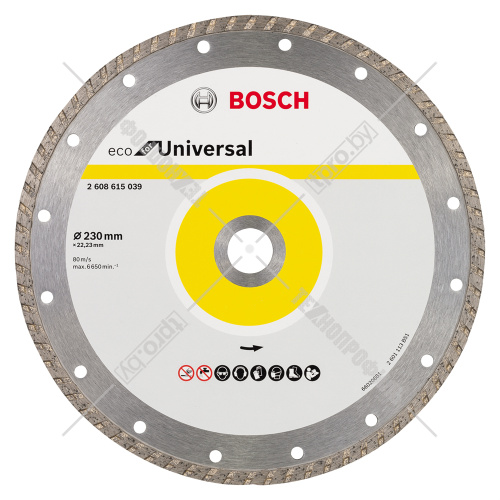 Алмазный круг ECO for Universal Turbo 230x22,23 мм BOSCH (2608615039) купить в Гродно фото 2