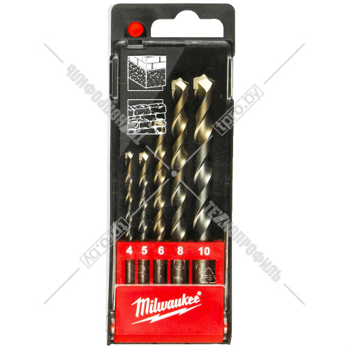 Набор сверл по бетону 4-10 мм MARS Set (5 шт) Milwaukee (4932480157) купить в Гродно