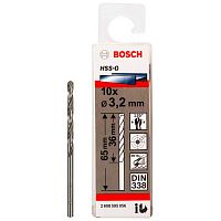 Сверло по металлу HSS-G 3,2x36x65 мм (10 шт) BOSCH (2608595056) купить в Гродно