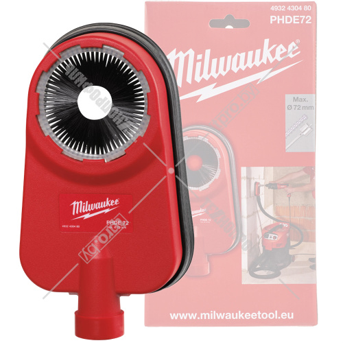 Система пылеудаления PHDE72 под коронки до 72 мм (D 32 мм) Milwaukee (4932430480) купить в Гродно