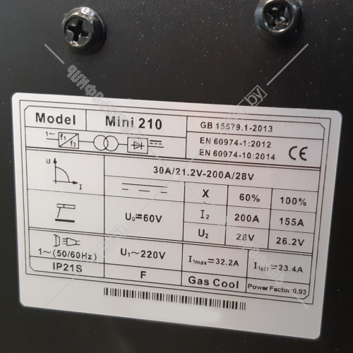 Инвертор сварочный Mini 210 (210 А/1,6-4 мм) Mitech купить в Гродно фото 5