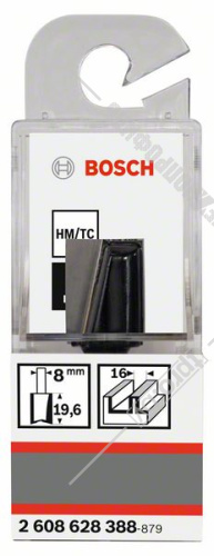 Фреза пазовая D16x19.6x51 / хв 8 мм BOSCH (2608628388) купить в Гродно