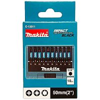 Набор ударных бит Impact Black 50 мм (10 шт) MAKITA (E-12011) купить в Гродно