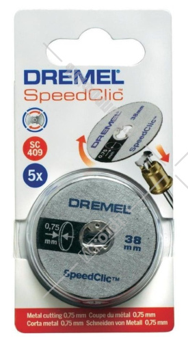 (SC409) Отрезной круг 38,0 мм (5 шт) Dremel (2615S409JB) купить в Гродно