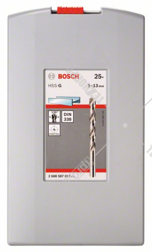 Набор сверл по металлу HSS-G 1-13 мм (25 шт) BOSCH (2608587017) купить в Гродно фото 2