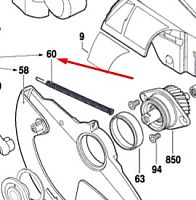 Пружина растяжения к GKS 190 BOSCH (1619P06334) купить в Гродно