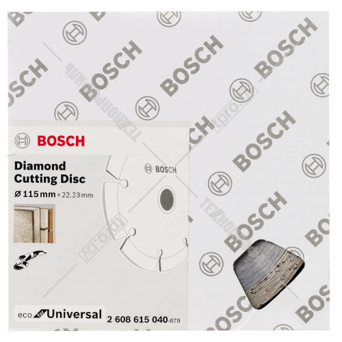 Алмазный круг ECO for Universal 115x22,23 мм (10 шт) BOSCH (2608615040) купить в Гродно фото 3