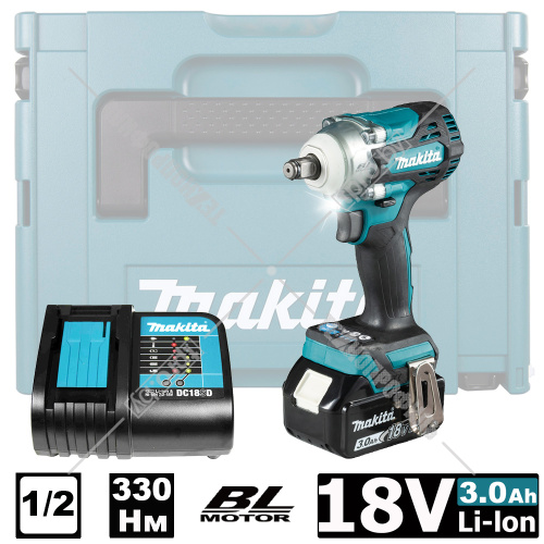 Гайковерт аккумуляторный DTW300SF1J (DTW 300 SF1J) MAKITA купить в Гродно