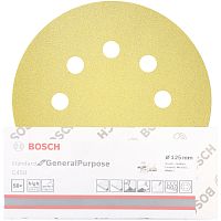 Шлифлист Standard for General Purpose 125 мм Р80 BOSCH (2608621741) купить в Гродно