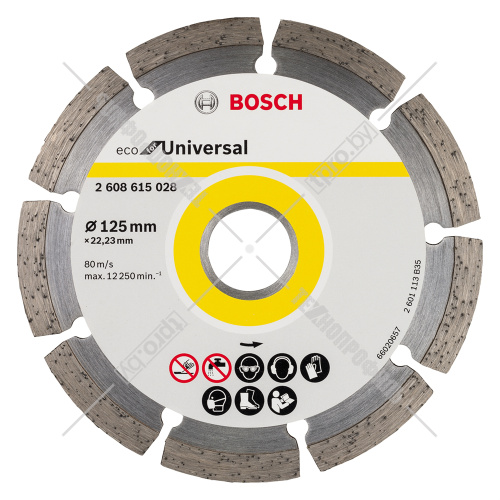 Алмазный круг ECO for Universal 125х22,23 мм BOSCH (2608615028) купить в Гродно фото 2