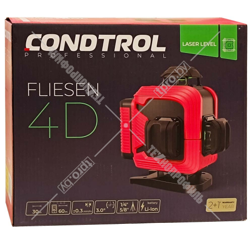 Лазерный нивелир Fliesen 4D CONDTROL (1-002-002) купить в Гродно фото 2