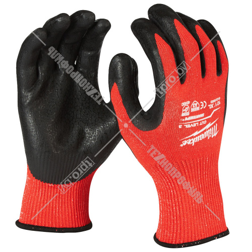 Защитные перчатки (Ур.3 / размер 11/XXL / 1 пара) с защитой от порезов Milwaukee (4932471423) купить в Гродно фото 2