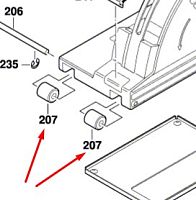 Ходовой ролик  к GNF 20 / 35 CA BOSCH (3600309003) купить в Гродно