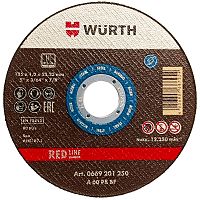 Отрезной круг "RED LINE" 125х1,0х22,23 мм по металлу WURTH (0669201250) купить в Гродно