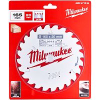 Пильный диск 165x2,2x20 мм Z24 по дереву Milwaukee (4932471294) купить в Гродно