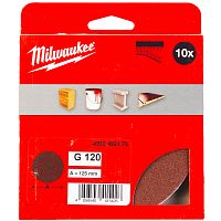 Шлифлист 125 мм Р120 (10 шт) Milwaukee (4932492175) купить в Гродно