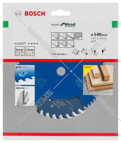 Пильный диск 140x1,8х20 мм Z36 Expert for Wood BOSCH (2608644009) купить в Гродно