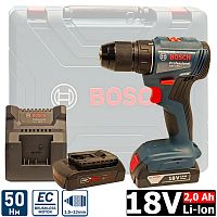 Дрель-шуруповерт аккумуляторная GSR 185-LI Professional BOSCH (06019K3000) купить в Гродно