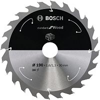 Пильный диск 190x1,6х30 мм Z24 PRO Standard for Wood BOSCH (2608837708) купить в Гродно