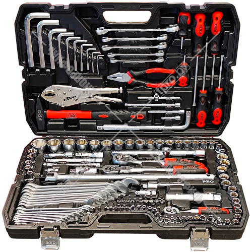 Набор головок и трещеток 1/4" и 1/2" (142 предметов) PRO STARTUL Stuttgart (PRO-142S) купить в Гродно