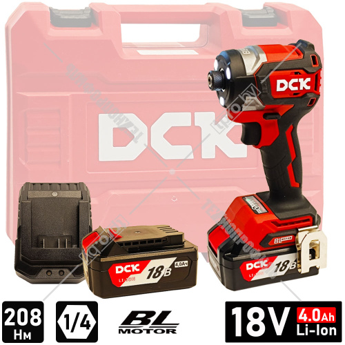 Шуруповерт ударный аккумуляторный KDPL208 DCK (KDPL208(TYPE EM)) купить в Гродно