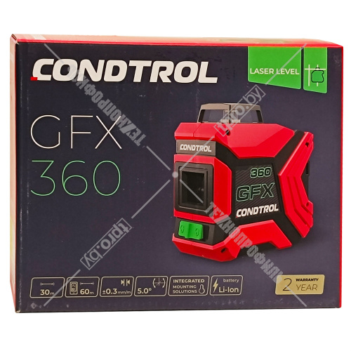 Лазерный нивелир GFX 360 CONDTROL (1-2-221) купить в Гродно фото 2