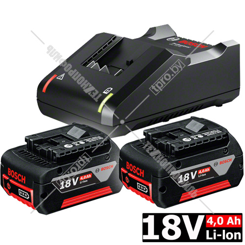 Аккумулятор GBA18V 4.0 Ah (-2-) + зарядное GAL 18V-40 BOSCH (1600A019S0)