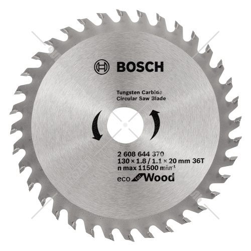 Пильный диск 130х1,8х20/16 мм Z36 ECO for Wood BOSCH (2608644370) купить в Гродно фото 2