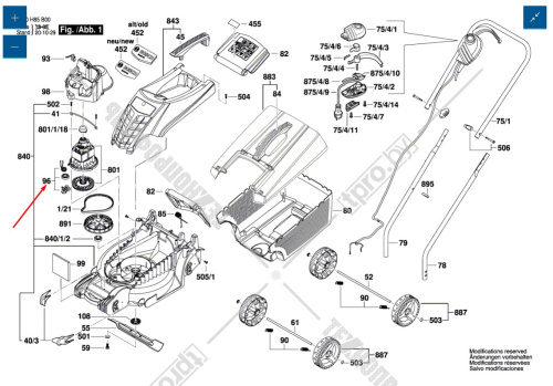 Натяжитель ремня к ROTAK 32, ARM 32 BOSCH (F016L68711) купить в Гродно фото 5