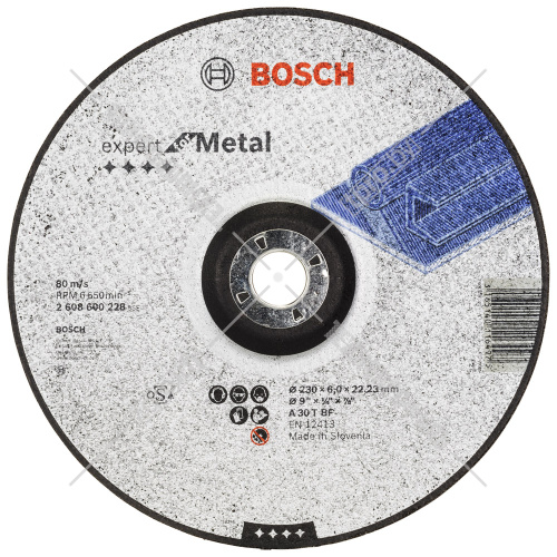 Обдирочный круг 230х6х22,23 мм Expert for Metal BOSCH (2608600228) купить в Гродно