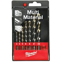 Набор универсальных сверл 3-10 мм (7 шт) Multimaterial Set 1 Milwaukee (4932352335) купить в Гродно