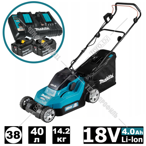 Газонокосилка аккумуляторная DLM382PM2 (DLM 382 PM2) MAKITA купить в Гродно