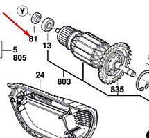 Магнит к GWS 22/24/26-230 LVI BOSCH (1600190048) купить в Гродно