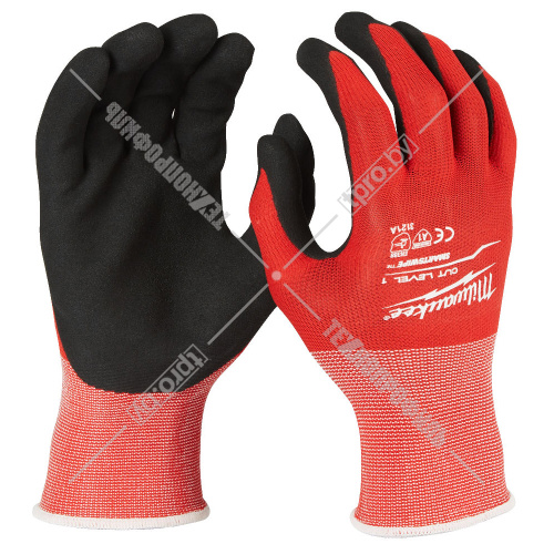 Защитные перчатки (Ур.1 / размер 11/XXL / 1 пара) с защитой от порезов Milwaukee (4932471419) купить в Гродно фото 2