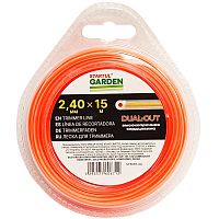 Леска к триммеру 2,4 мм х 15 м (высокопрочная сердцевина) DUAL-CUT STARTUL GARDEN (ST6067-24) купить в Гродно