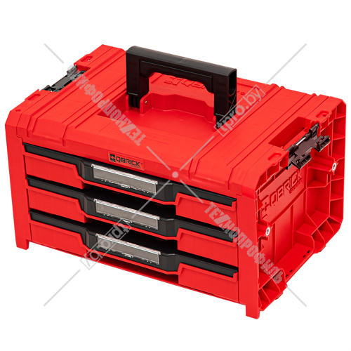 Ящик для инструмнта с 3-мя выдвижными ящиками Qbrick System PRO Drawer 3 Toolbox Expert RED Ultra HD (SKRQPROD3E2CCZEPG001) купить в Гродно фото 3