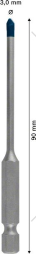 Сверло по керамограниту 3х90 мм Expert HEX-9 HardCeramic BOSCH (2608579503) купить в Гродно фото 2