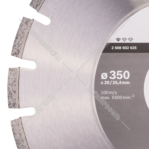 Алмазный круг Standart for Asphalt 350х20/25,4 мм BOSCH (2608602625) купить в Гродно фото 2
